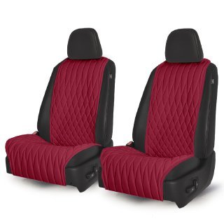 Накидки на сидения Комплект передних накидок (Бордовый) Ромб 2